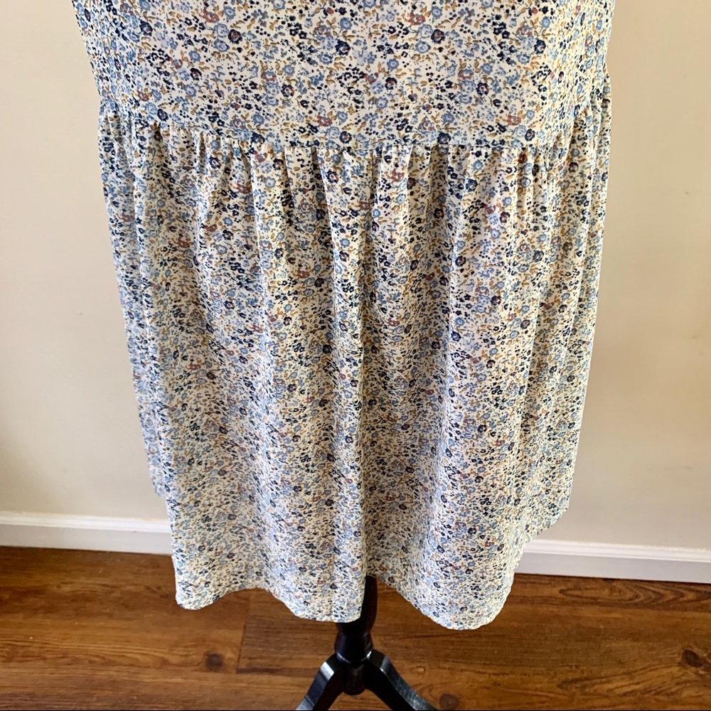 NWT Wayf Paxton Sheer Floral Mini Swing Dress - Picture 8 of 9